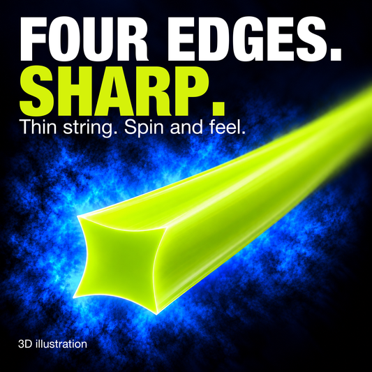 Illustration of Square-X Sharp string profile