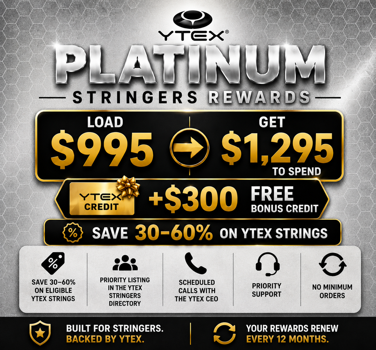 Platinum Stringers Rewards