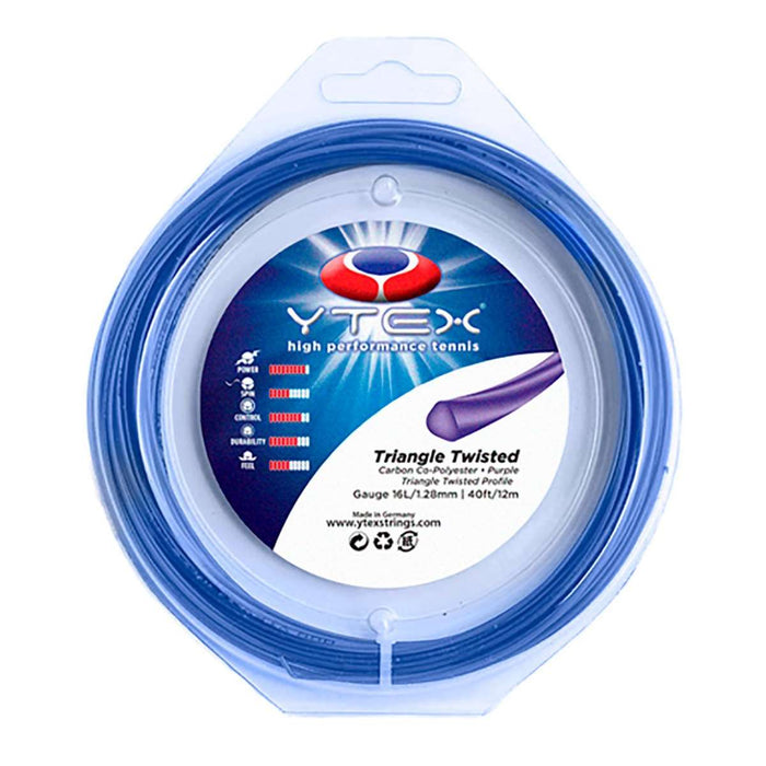 YTEX Triangle Twisted Purple tennis string set